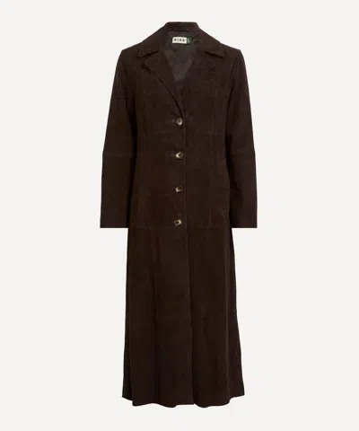 RIXO LONDON RIXO WOMEN'S ASTRAEA SUEDE COAT