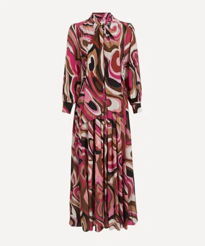 RIXO LONDON RIXO WOMEN'S MARIGOLD SILK MIDI DRESS