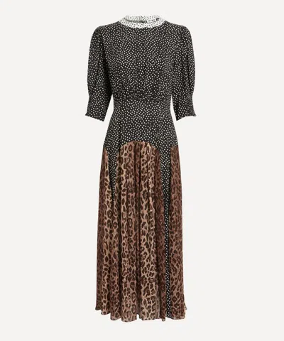 RIXO LONDON RIXO WOMEN'S MEG GODET SKIRT DRESS