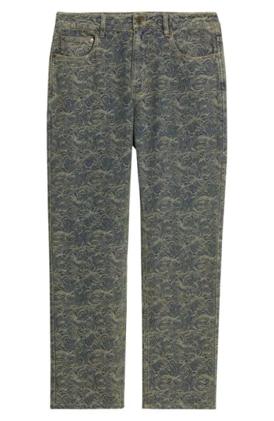 RIZORT RIZORT CLEVER STRIPE DISTRESSED JEANS