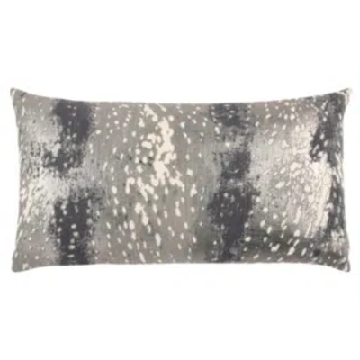 RIZZY HOME ABSTRACT DESIGN POLYESTER FILLED DECORATIVE PILLOW, 14" X 26"