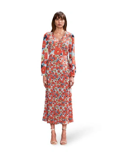 RO&ZO RO&ZO FLORAL AND SPOT MIX DRESS