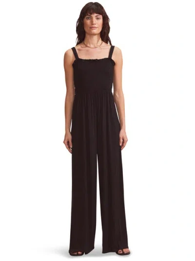 RO&ZO RO&ZO SHIRRED BODICE JERSEY JUMPSUIT