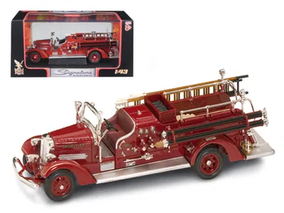 ROAD SIGNATURE 1938 AHRENS FOX VC FIRE ENGINE RED 1/43 DIECAST MODEL BY ROAD SIGNATURE