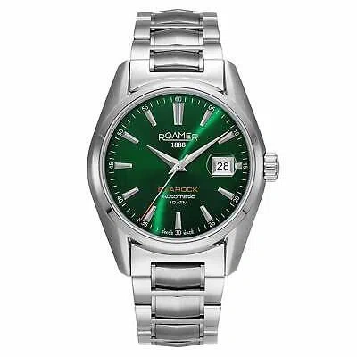 ROAMER ROAMER 210665 41 75 20 SEAROCK AUTOMATIC GREEN DIAL WRISTWATCH