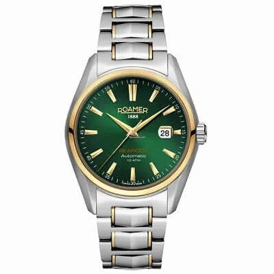 ROAMER ROAMER 210665 47 75 20 MEN'S SEAROCK I AUTOMATIC TWO TONE BRACELET WRISTWATCH