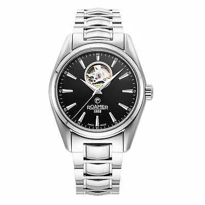 ROAMER ROAMER 984985 41 85 20 SEAROCK MASTER BLACK AUTOMATIC WRISTWATCH