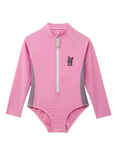 ROARSOME LOGO-PATCH FLOAT SUIT