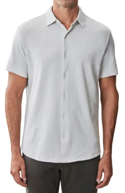 ROBERT BARAKETT ROBERT BARAKETT BOOKER SHORT SLEEVE KNIT BUTTON-UP SHIRT