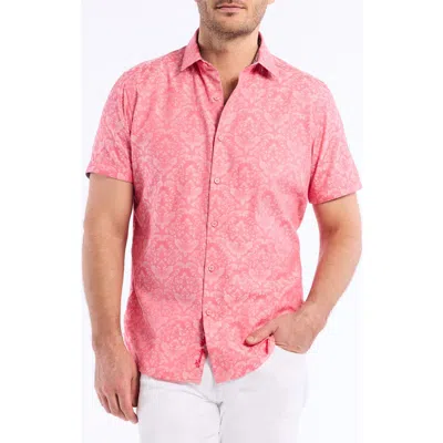 ROBERT GRAHAM ROBERT GRAHAM BAYVEIW SHORT SLEEVE COTTON JACQUARD BUTTON-UP SHIRT