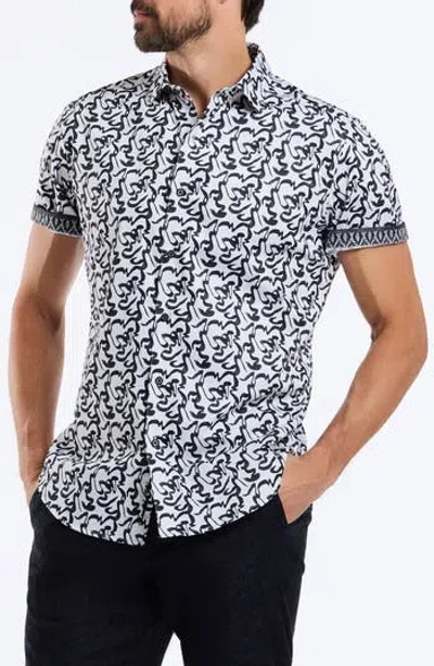 ROBERT GRAHAM ROBERT GRAHAM SHORT SLEEVE COTTON BUTTON-UP SHIRT