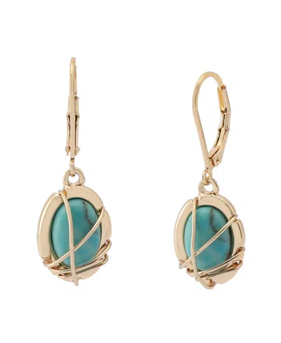 ROBERT LEE MORRIS SOHO TURQUOISE STONE DROP EARRINGS