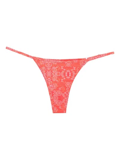 ROBERTA EINER X KISS ‘N THRILL FRIDA FLORAL-PRINT BIKINI BOTTOMS