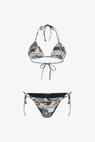 ROBERTO CAVALLI BIKINI MIT PRINT ALLOVER
