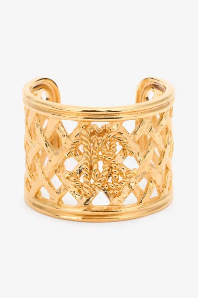 ROBERTO CAVALLI RC MONOGRAM CUFF BRACELET