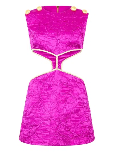 ROBERTO CAVALLI CRINKLED MINI DRESS