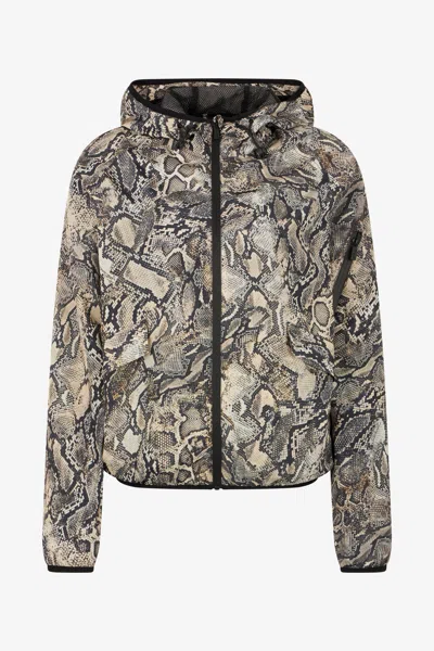 ROBERTO CAVALLI JACKE MIT KAPUZE UND PRINT PYTHON