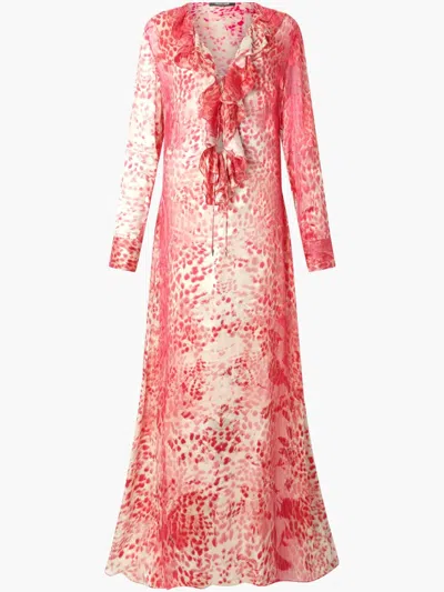 ROBERTO CAVALLI JAGUAR-PRINT MIDI DRESS