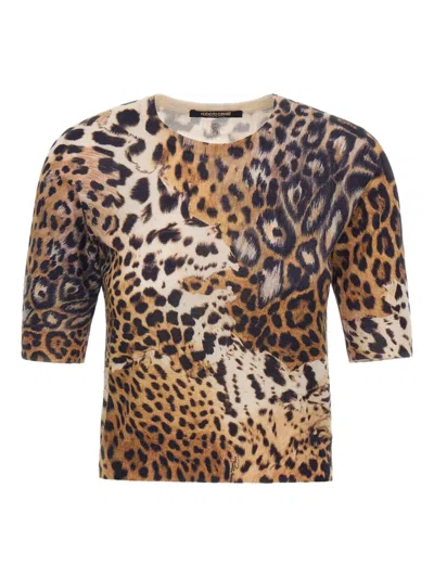 ROBERTO CAVALLI LEOPARD-PRINT T-SHIRT