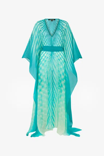 ROBERTO CAVALLI LANGER KAFTAN MIT PRINT OPTICAL GLASS