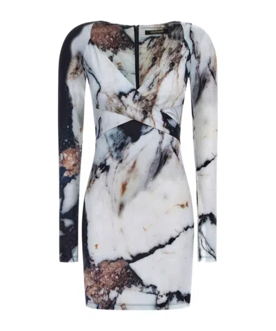 ROBERTO CAVALLI LONG-SLEEVED DRESS