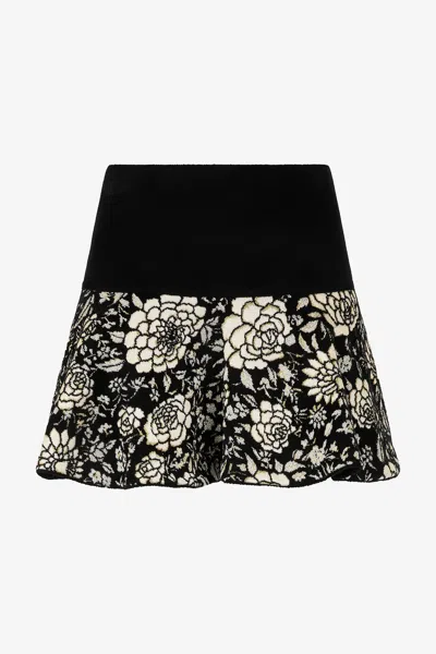 ROBERTO CAVALLI MINIROCK MIT FLORALEM JACQUARD-MOTIV