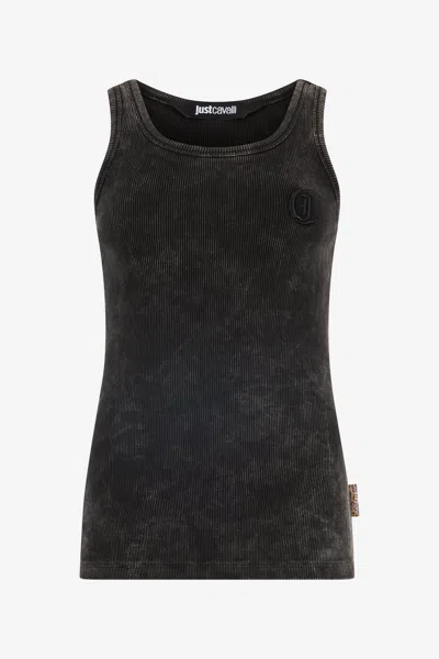 ROBERTO CAVALLI SCHWARZES MINIKLEID MIT TRANSPARENTEN EINSÄTZEN