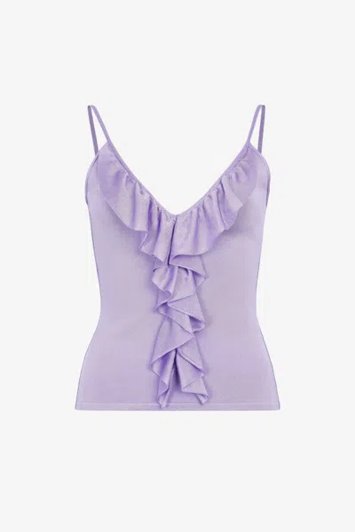 ROBERTO CAVALLI TOP MIT RÜSCHENBESATZ