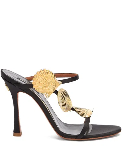 ROBERTO CAVALLI SHELL-APPLIQUÉ SANDALS