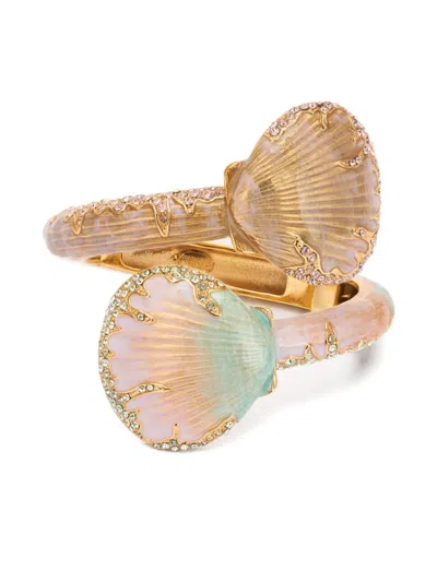 ROBERTO CAVALLI SHELL-MOTIF RING