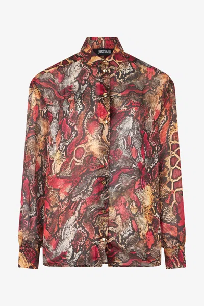 ROBERTO CAVALLI HEMD MIT PRINT PYTHON