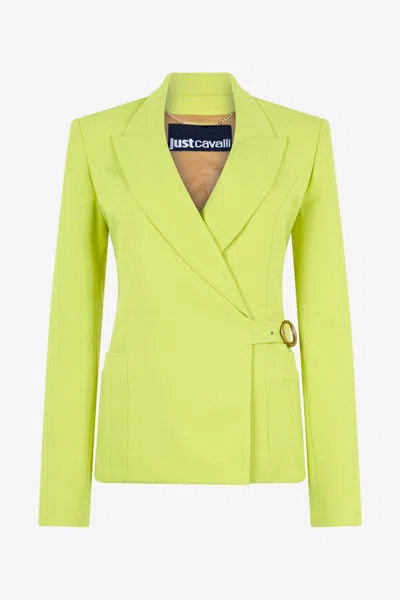 ROBERTO CAVALLI JACKE MIT SEITLICHEM GÜRTEL