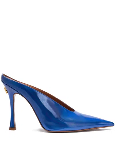 ROBERTO CAVALLI SLEEK POINTED-TOE MULES
