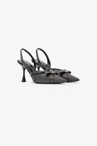 ROBERTO CAVALLI SLINGBACKS MIT STRASS