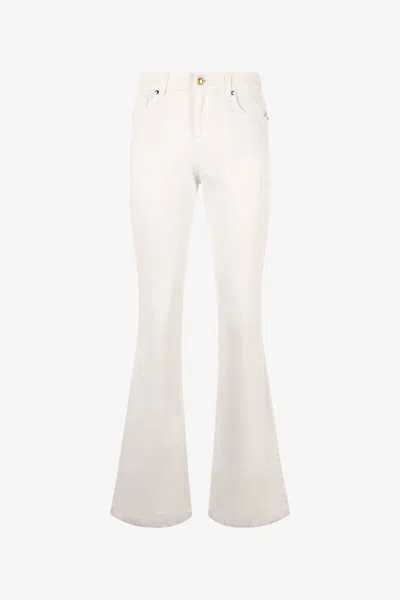 ROBERTO CAVALLI AUSGESTELLTE HOSE AUS STRETCHBAUMWOLLE