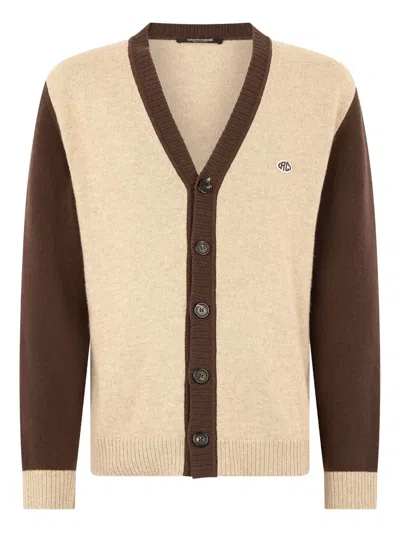ROBERTO CAVALLI TWO-TONE CARDIGAN