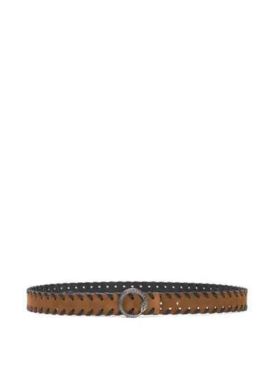ROBERTO CAVALLI WHIPSTITCH-TRIM BELT