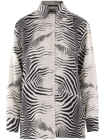ROBERTO CAVALLI ZEBRA-PRINT SHIRT