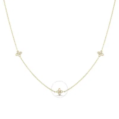 ROBERTO COIN ROBERTO COIN LOVE BY THE INCH 3 STATION FLOWER NECKLACE - 7773222AY17X