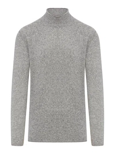 ROBERTO COLLINA HIGH-NECK KNITTED JUMPER