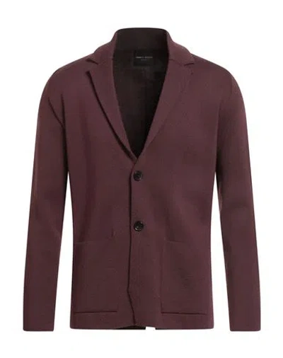ROBERTO COLLINA ROBERTO COLLINA MAN JACKET BURGUNDY SIZE 38 MERINO WOOL