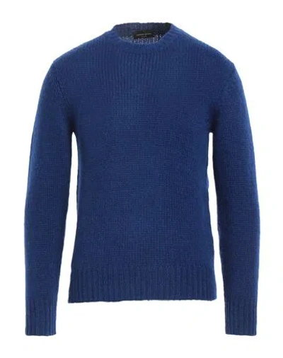 ROBERTO COLLINA ROBERTO COLLINA MAN SWEATER BLUE SIZE 42 BABY ALPACA WOOL, NYLON, WOOL