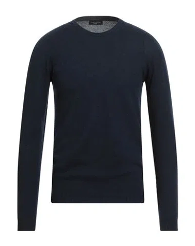 ROBERTO COLLINA ROBERTO COLLINA MAN SWEATER NAVY SIZE 34 CASHMERE