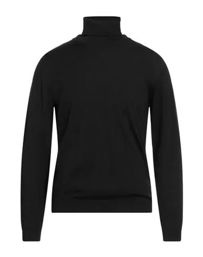 ROBERTO COLLINA ROBERTO COLLINA MAN TURTLENECK BLACK SIZE 46 MERINO WOOL