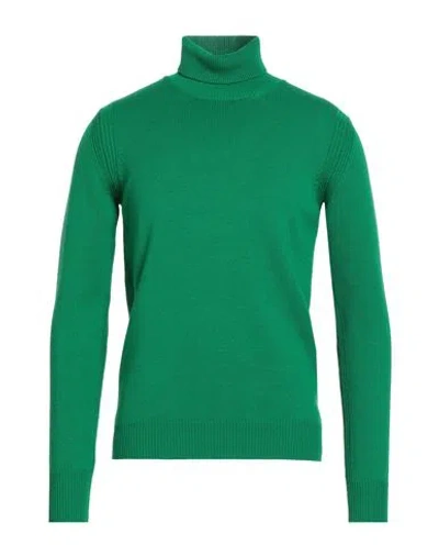 ROBERTO COLLINA ROBERTO COLLINA MAN TURTLENECK GREEN SIZE 38 WOOL, COTTON