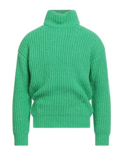 ROBERTO COLLINA ROBERTO COLLINA MAN TURTLENECK LIGHT GREEN SIZE 44 BABY ALPACA WOOL, NYLON, WOOL