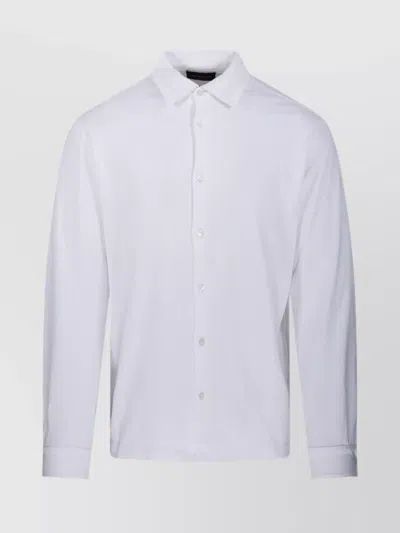 ROBERTO COLLINA POINTED COLLAR LONG SLEEVES SHIRT