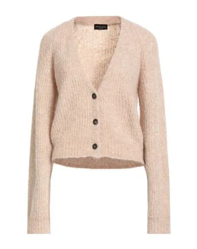 ROBERTO COLLINA ROBERTO COLLINA WOMAN CARDIGAN BEIGE SIZE M BABY ALPACA WOOL, RECYCLED NYLON