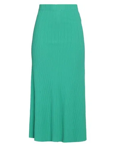 ROBERTO COLLINA ROBERTO COLLINA WOMAN MAXI SKIRT GREEN SIZE S VISCOSE, POLYESTER
