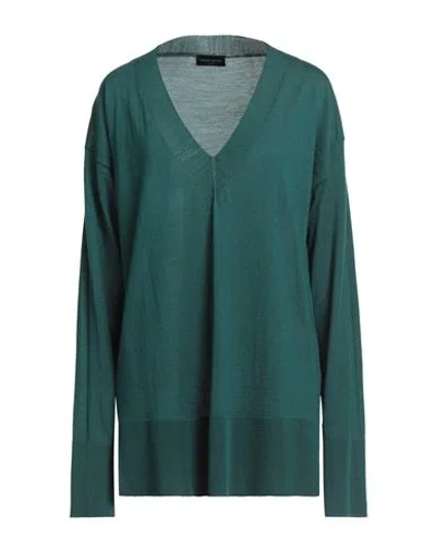 ROBERTO COLLINA ROBERTO COLLINA WOMAN SWEATER DARK GREEN SIZE XL MERINO WOOL